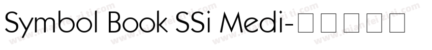 Symbol Book SSi Medi字体转换